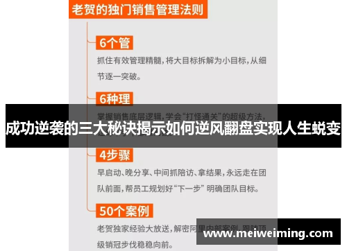 成功逆袭的三大秘诀揭示如何逆风翻盘实现人生蜕变